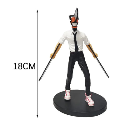 Viral Chainsaw Man Denji Collectible Figure - Car & Room Dual-Use Decoration, Poseable Doll, Christmas & New Year Holiday