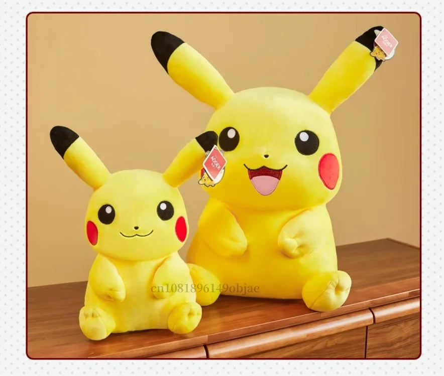 30/40/50/60CM Pokemon Smiling Pikachu Plushies Cartoon Anime Stuffed Kawaii Ornament Comfortable Soft Doll Children Toy Gift