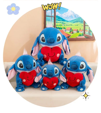 35/50/60cm Big Size Stitch Disney Anime Plush Stuffed Doll Cartoon Plush Doll Room Decoration Children's Pillow Holiday Gift
