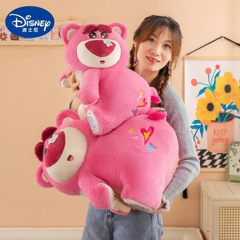 30/40/50cm Big Size Disney Lotso Kawaii Anime Plush Stuffed Doll Room Decor Cartoon Plushies Children's Pillow Holiday Gifts