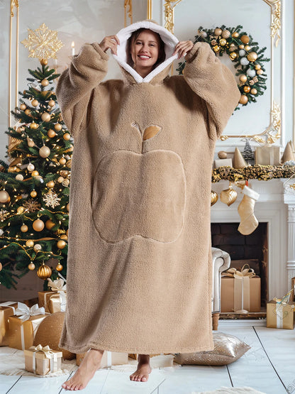 Women Hoodies Autumn Winter Extra Long Oversized Loungewear Clothes Couple Hoody Pajamas Warm Blanket Hoodie Plush Men Homewear