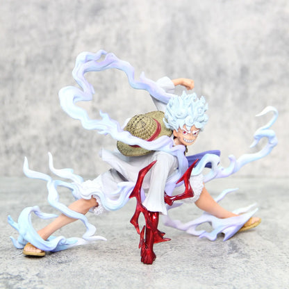 18cm One Piece Sun God Nica Luffy awakens in 5th gear Action Figure Model Statue Toys Collection Decoration Model Toys Gift