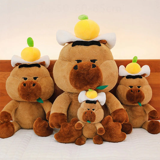 Capybara Plush Toy Stuffed Animal for Kids Birthday Christmas Gift Soft Cuddly Doll Comforter Wholesale Cute Capybara Pillow