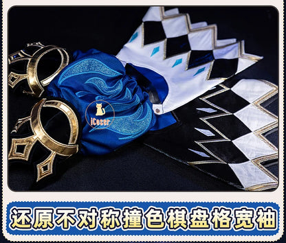 Honkai Star Rail Cerydra Cosplay Costume Wig Dress Uniform Crown Headwear Festival Halloween Party for Women Girls Carnival Prop