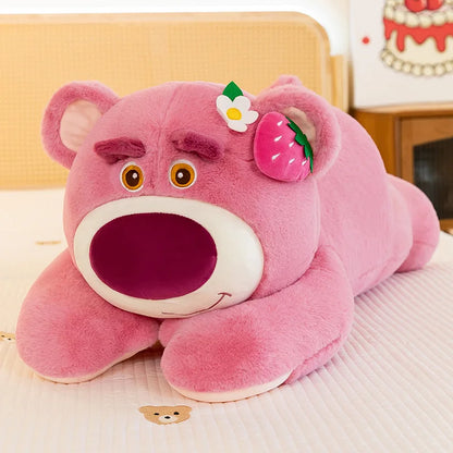 50/60/80CM Big Size Disney Lotso Kawaii Anime Plush Stuffed Doll Cartoon Room Decoration Plush Pillow Children's Holiday Gifts