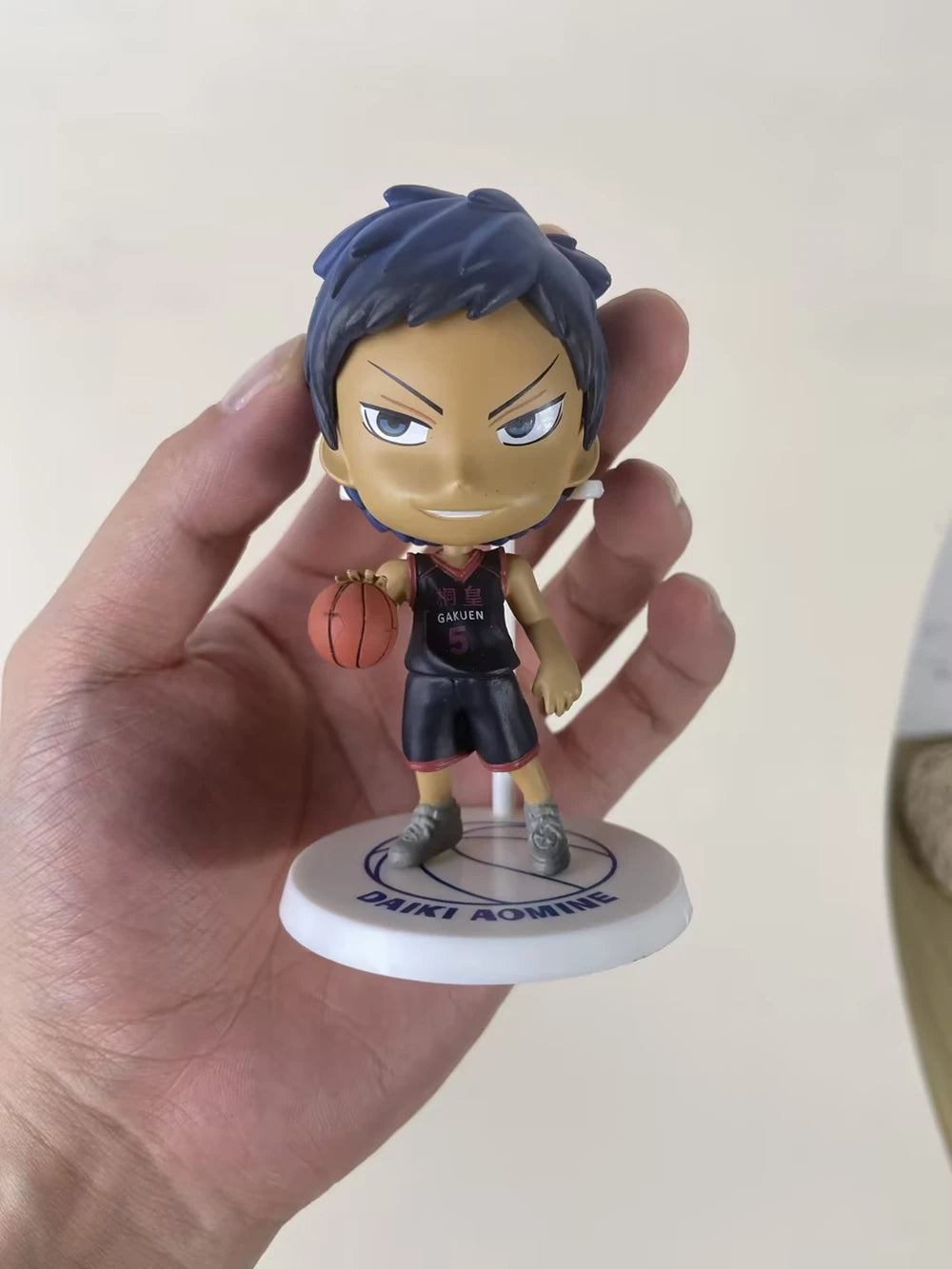10cm Kuroko’s Basketball Q Version Anime PVC Action Figure Toy Birthday Gift - Aomine Daiki / opp