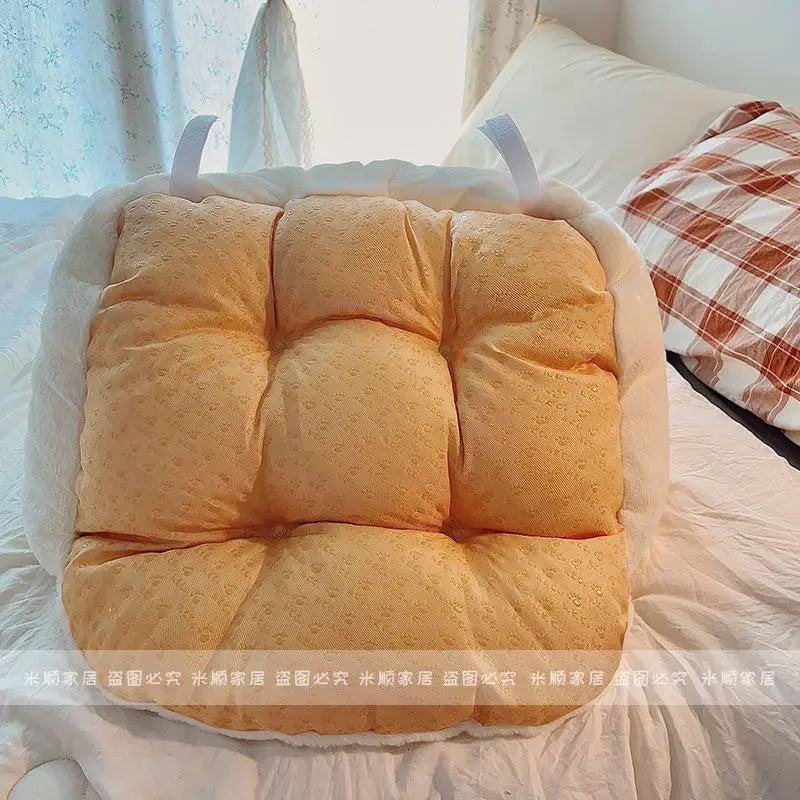 Comfortable Gudetama Seat Cushion Thickened Stuffed Anime Sitting Cushion Chair Warm Butt Bay Window Cushion Home Decor Gifts