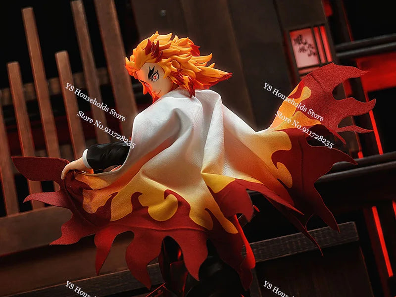 1/12 Rengoku Kyoujurou Anime Figure Mini Red White Cloak Toys Clothes Accessory For 6" Demon Slayer Shf Figma BUZZmod Soldier