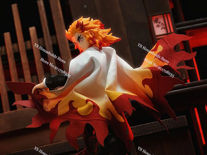 1/12 Rengoku Kyoujurou Anime Figure Mini Red White Cloak Toys Clothes Accessory For 6" Demon Slayer Shf Figma BUZZmod Soldier