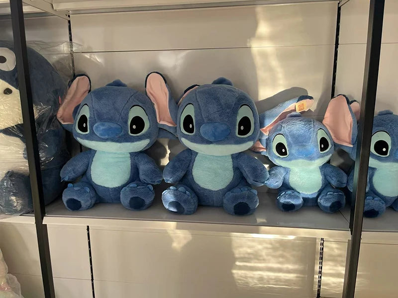 Disney Lilo&Stitch Plush Toys Kawaii Pink/Blue Soft Pillow Stuffed 30-80cm Christmas Gift for Children Anime Plushie Doll Stitch