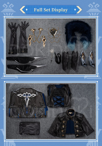 IN STOCK Captain Capitano Cosplay Costume Game Genshin Impact【S-4XL】DokiDoki Men Costume Fatui Harbinger Halloween Plus Size