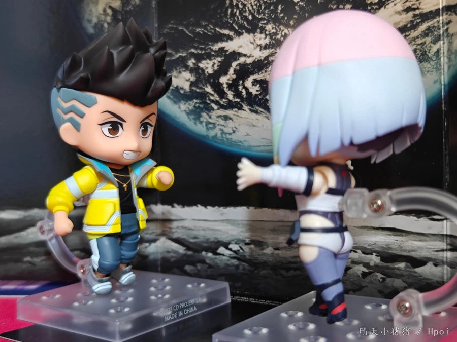 10cm Cyberpunk Edgerunners #2125 David Anime Figure Super Hacker #2109 Lucy Action Figure Street Boy Figurine Collection Toys