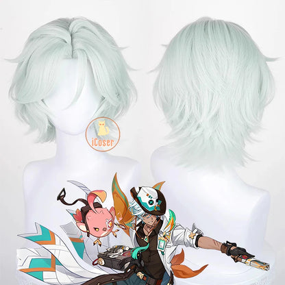 Genshin Impact Ifa Cosplay Costume Wig Uniform Hat Tlalocan Flower-Feather Clan Natlan Halloween Party for Women Men Carnival