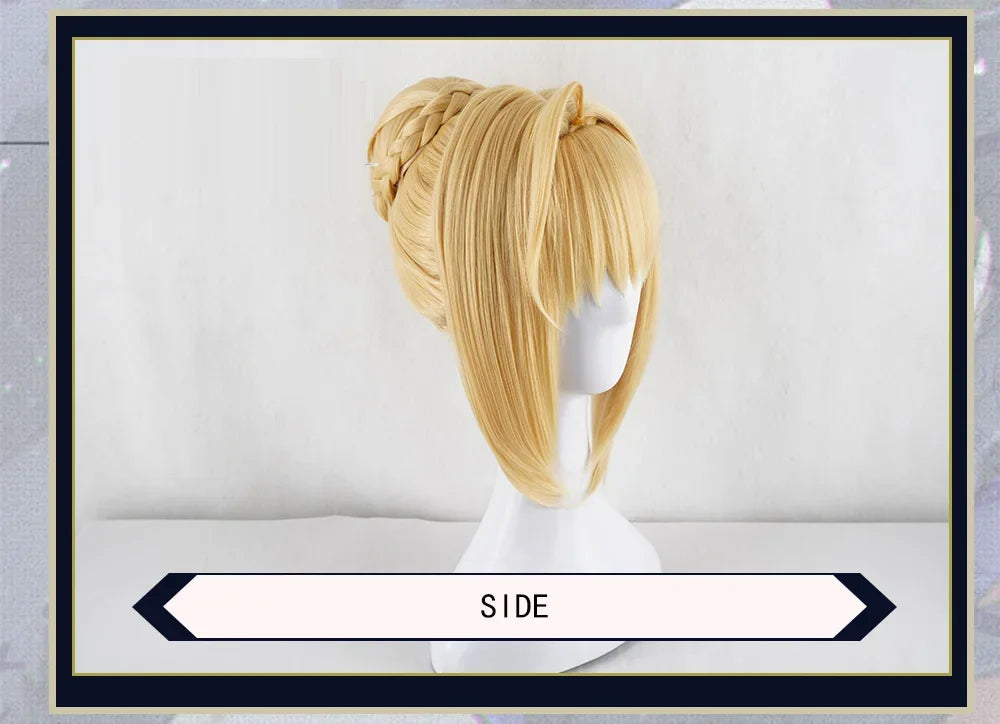 PRE-SALE UWOWO Game Neroo Claudius Cosplay Wig Maid Ver Hair Women 35cm Golden Girls Saber Hair