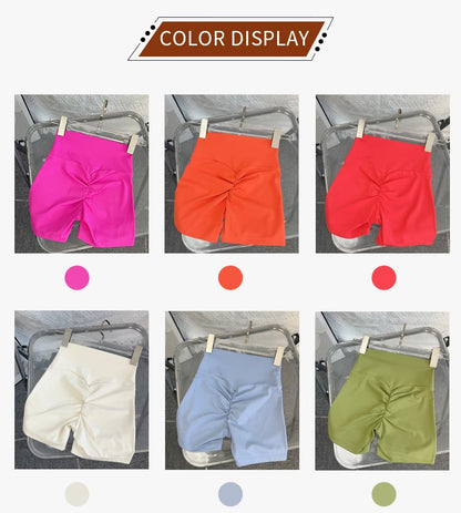 Women Sports High Waist Yoga Legging Shorts Squat Proof Quick Dry Fitness Workout Gym Cycling Tight