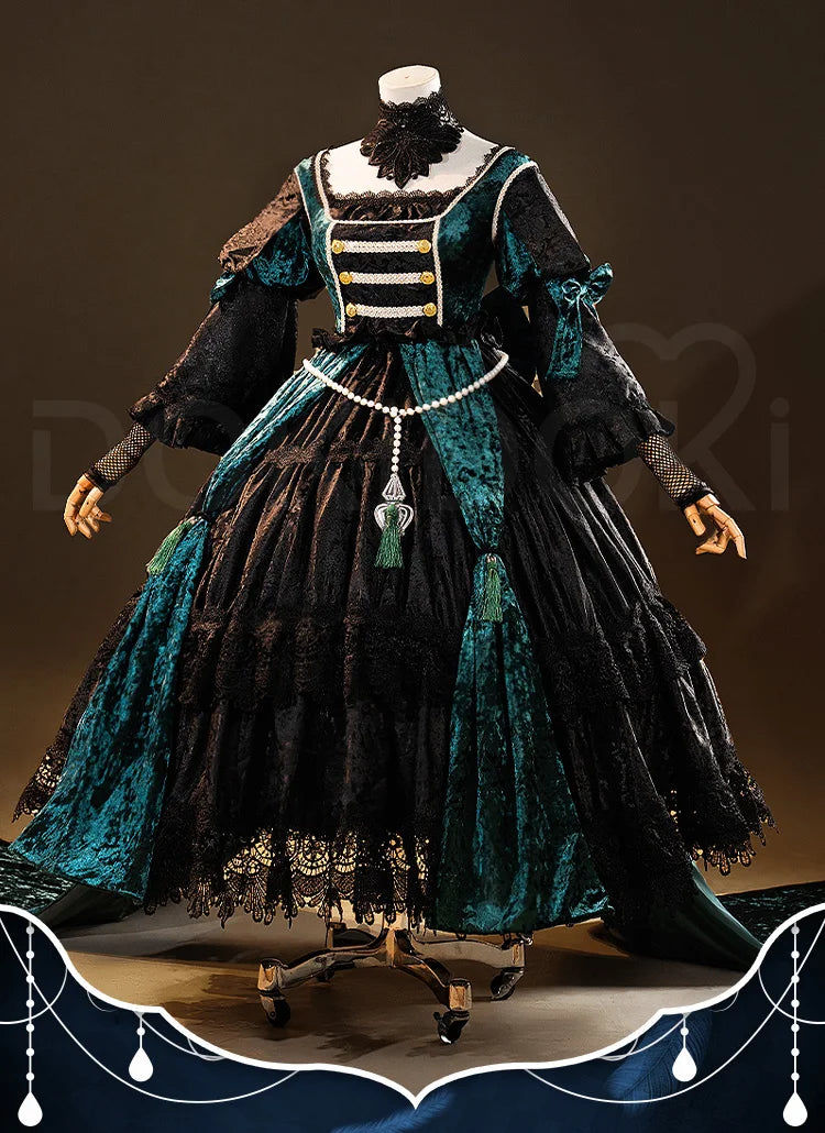IN STOCK Sieglinde Sullivan Cosplay Costume Anime Emerald Witch Arc【XS-3XL】DokiDoki-R Ciel Halloween Plus Size
