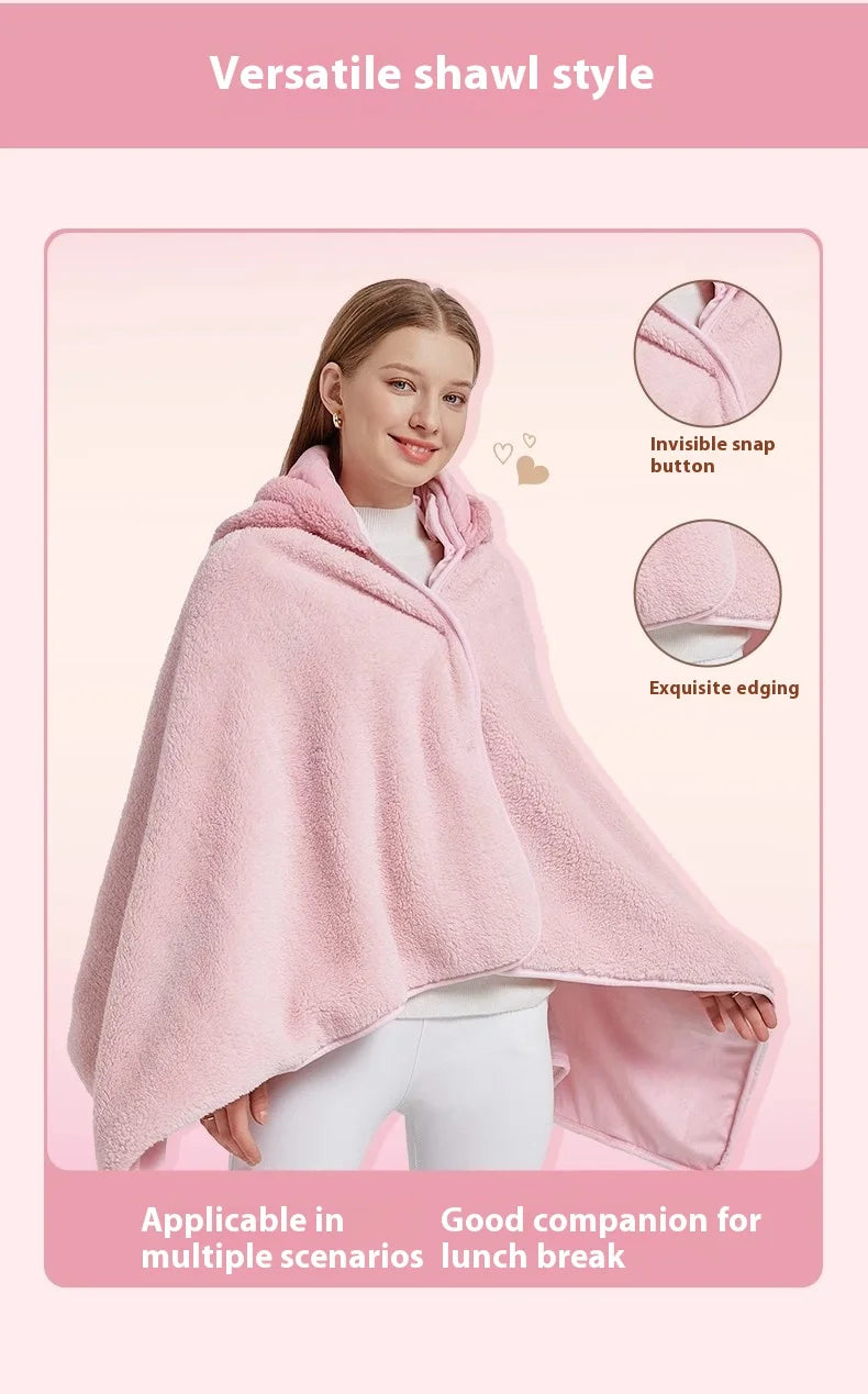 Cartoon Cute Cinnamoroll Kuromi My Melody Blanket Hooded Poncho Blanket Office Nap Blanket  Conditioning Blanket Surprise Gift