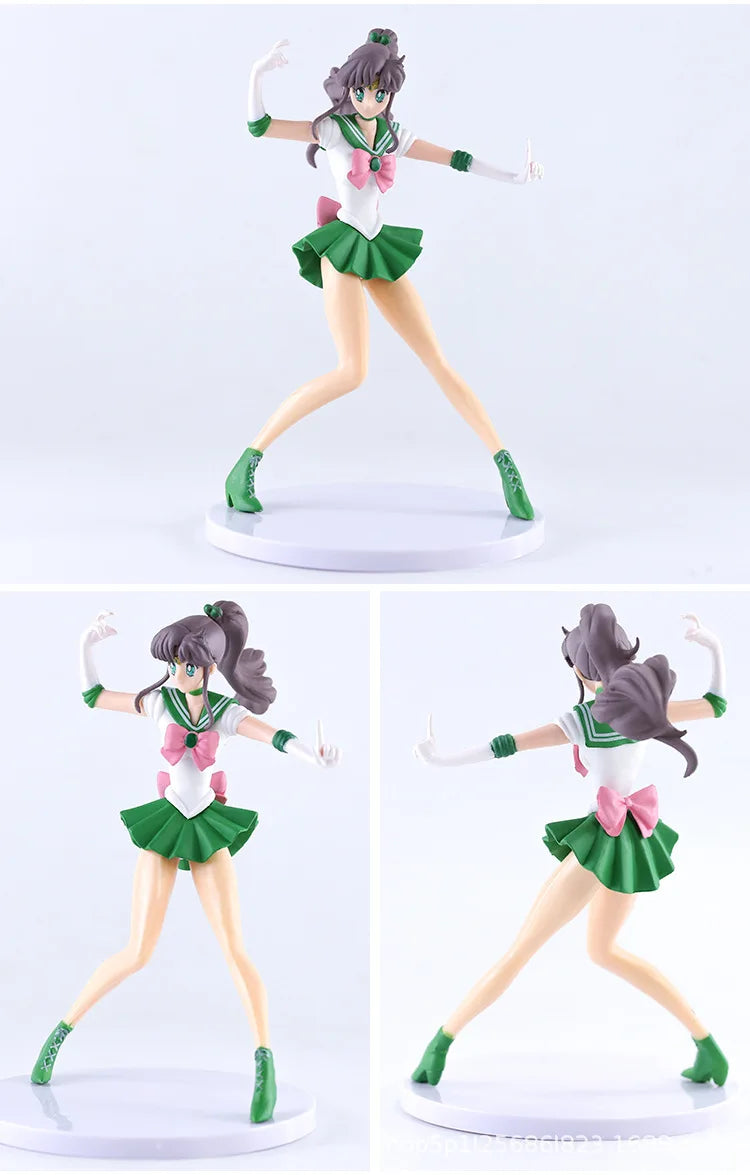 5pcs-Set Sailor Moon Anime Figure Mizuno Ami Tsukino Usagi Hino Rei Aino Minako Action Figure Model Kawaii Doll toys Gift