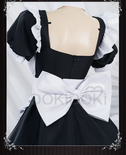 Gotou Hitori Cosplay Anime Bocchi the Rock! 【S-2XL】DokiDoki Cute Maid Uniform Dress Gotou Hitori Women Cosplay Costume Plus Size