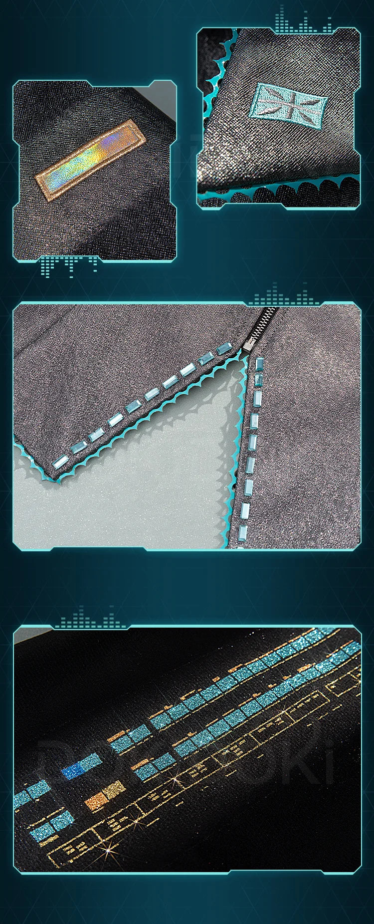 IN STOCK MIKUU Cosplay Costume Game Cosplay 【S-2XL】DokiDoki-R Mikku Cosplay Women Cute Costume MIKUU LED Costume Plus Size