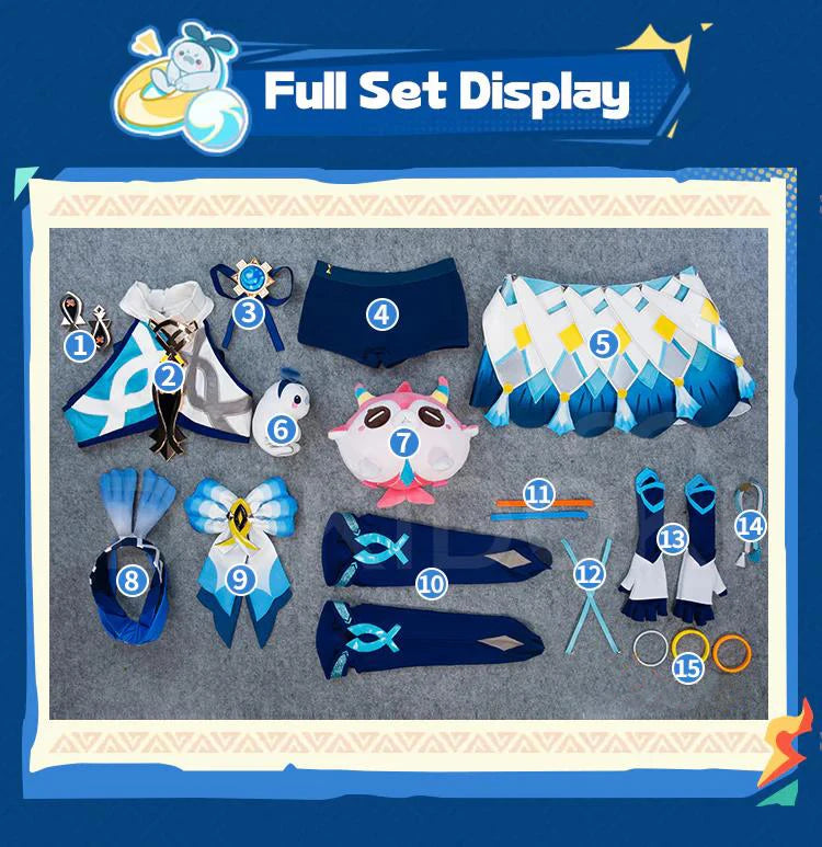 IN STOCK Mualani Cosplay Costume Game Genshin Impact【S-3XL】DokiDoki-SR Natlan Mualani Metal Luminous Vision Plus Size