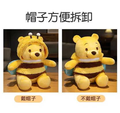 50cm Genuine Disney Bee Winnie The Pooh Plush Toys Pillow Kawaii Anime Bear Stuffed Doll Toys For Children's Birthday Xmas Gifts