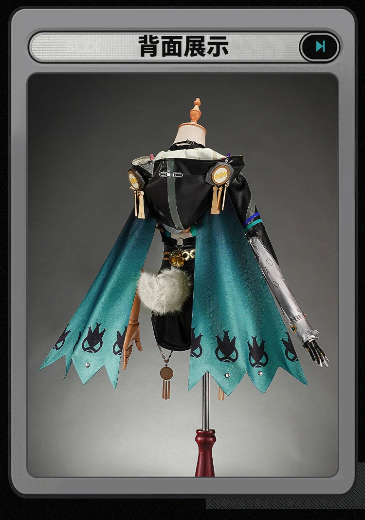 Zenless Zone Zero Lucia Cosplay Costume Wig Bodysuit Uniform Headwear Tail Spook Shack Halloween Party for Women Girls Outfit