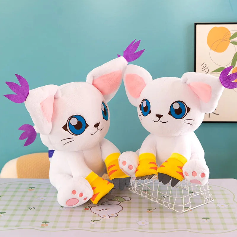 New Digimon Adventure Plush Toys Tailmon Action Figure Cartoon Stuffed Sitting Position Doll Soft Pillow Room Decor Toys Gifts