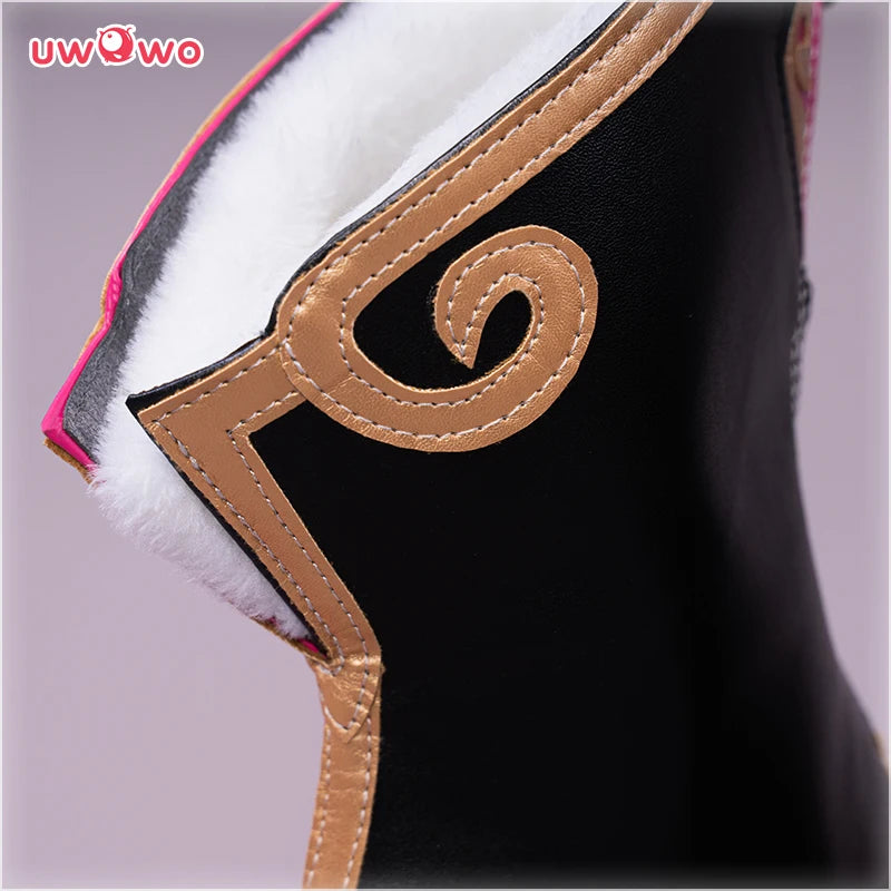UWOWO Yanfei Cosplay Shoes Game Genshin Impact  Boots  Footwear  Accessories