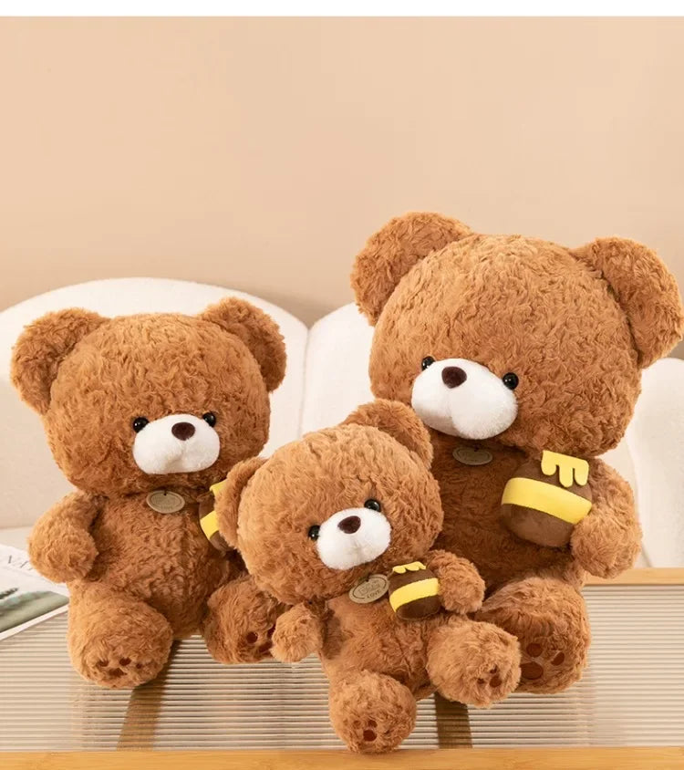 Hot 30-50CM Kawaii Cartoon Anime Honey Pot Teddy Bear Animal Doll Cute Plush Toy Children's High Quality Stuffed Toy Pillow