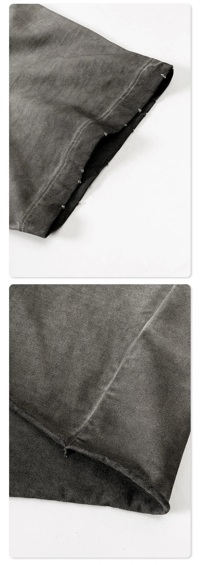 ZODF Fashion 2024 250gsm Washed Distressed T-Shirts For Men Unisex Women Retro Cotton Relax Fit T Shirt Brand Tees HY0838