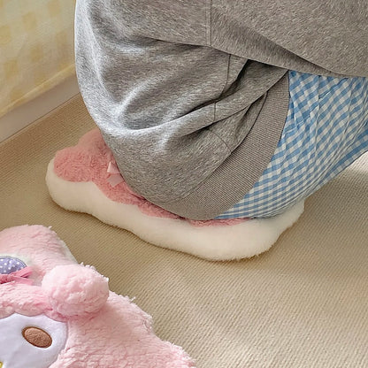 Sanrio Thickened Back Cushion Pink My Melody Throw Pillow Sofa Bed Home Decor Sweet Seat Cushion Floor Gifts Girl