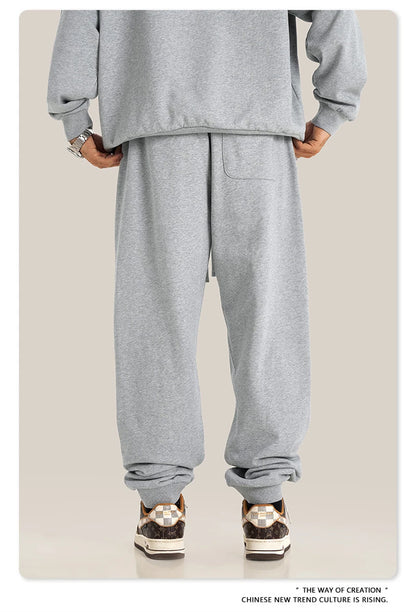 ZODF 2024 Autumn Winter Unisex Solid Sweatpants Heavyweight 440gsm Casual Loose Fit Sport Joggers HY0890