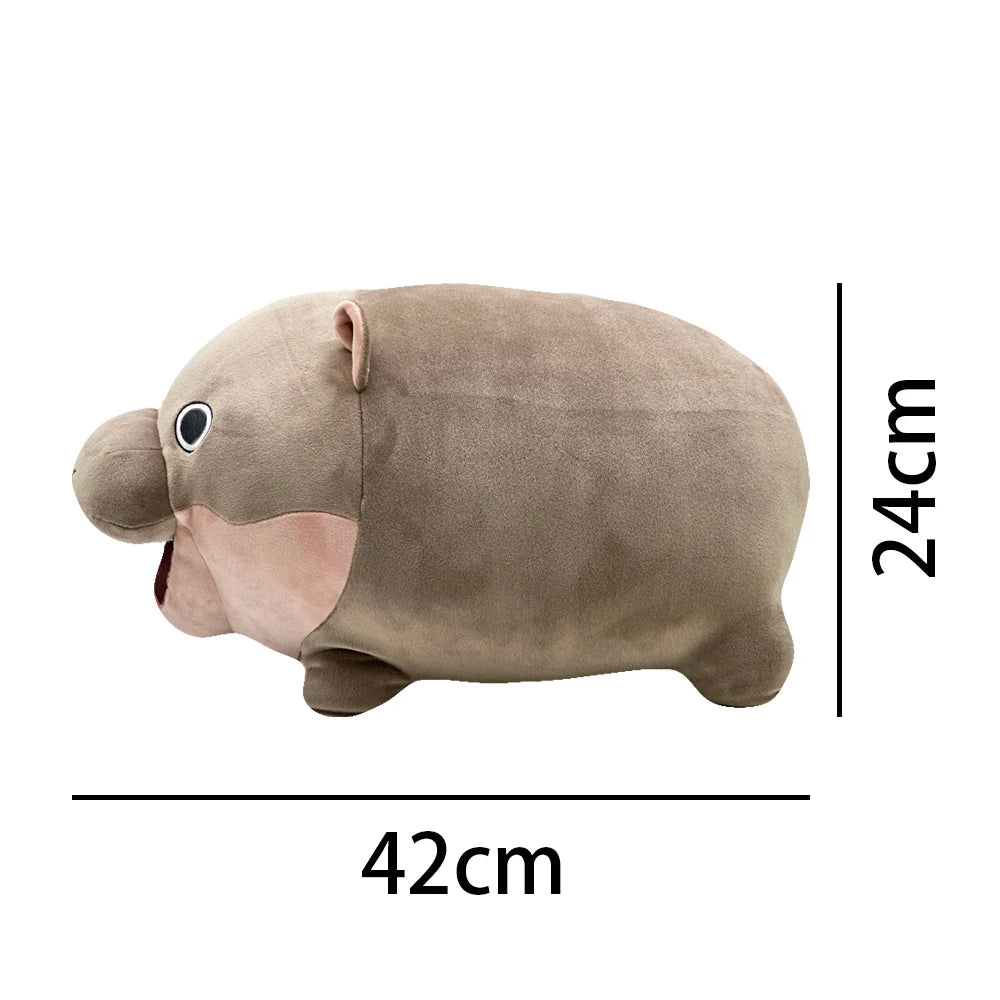 Moo Deng Plush Cute Cartoon Hippo Plushies Soft Stuffed Animal Hug Pillow Back Cushion Kids Toy Girl Boy Gift