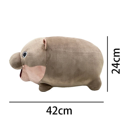 Moo Deng Plush Cute Cartoon Hippo Plushies Soft Stuffed Animal Hug Pillow Back Cushion Kids Toy Girl Boy Gift