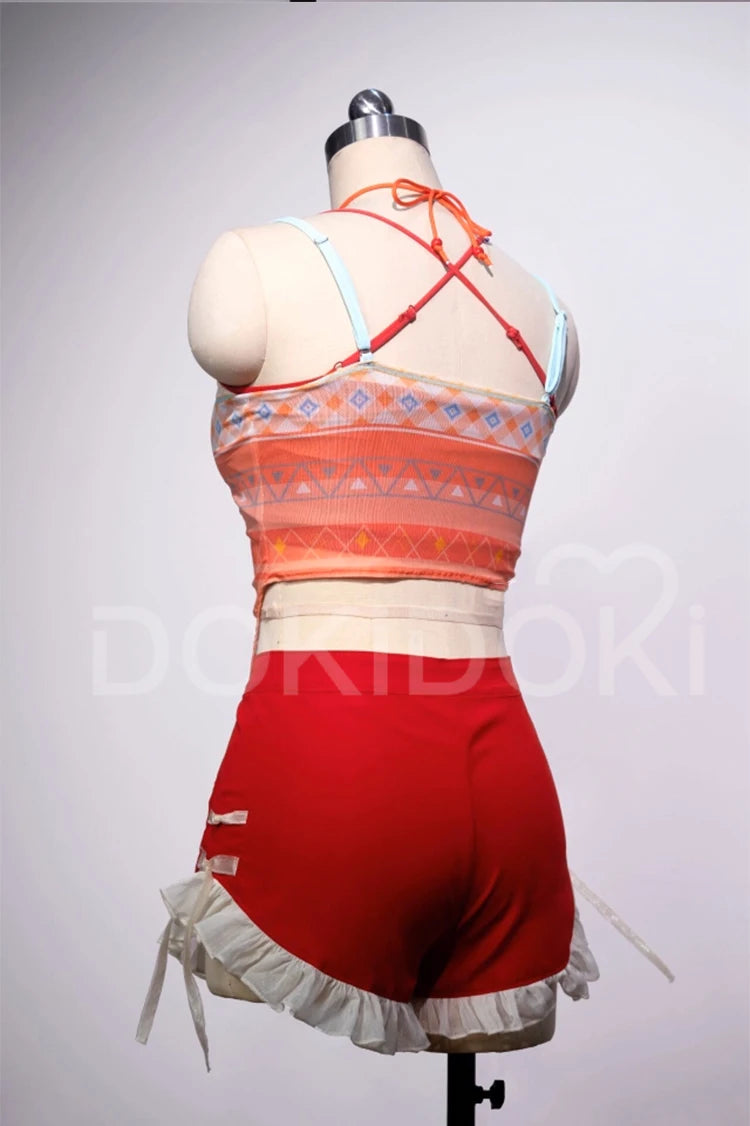 IN STOCK Heroine Hunter MC Cosplay Costume Game Love and Deepspace DokiDoki-R Women Red Swimsuit Costume Caleb Cosplay Halloween