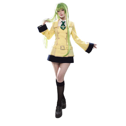 IN STOCK C / Kallenn Cosplay Costume Anime Cosplay DokiDoki-R Lelouchh C Cosplay Women Cute School Uniform Costume