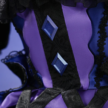 Genshin Impact Wonderland Manekina Cosplay Costume Candlelit Revelry Dress Hat Halloween Party for Women Girls Role Play Outfit