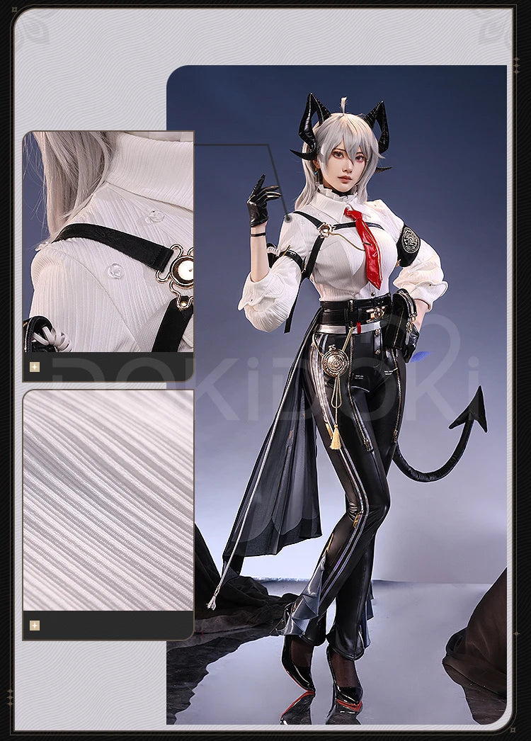 IN STOCK Zani Cosplay Costume Game Wuthering Waves DokiDoki-SR Women Costume Zani Cosplay Wig Metal Accessories Halloween