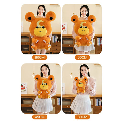 30/80cm Large Teddiursa Pokemon Plush Toys Anime Doll Cute Pillow Cartoon Giant Pokémon Plushie Stuffed Gift for Kids Christmas