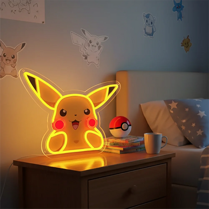 Custom Anime Pokemon  Acrylic Neon LED Light One Piece  Artwork for Home Festival Decor Party Bar Hotel Salon Shop,Etc.