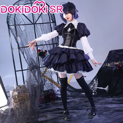 IN STOCK Takanashi Rikka Cosplay Costume Anime Love, Chunibyo & Other Delusions DokiDoki-SR Rikka Lolita Dress Gothic Costume