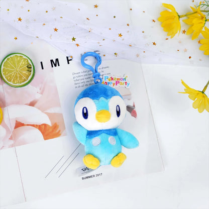 22cm Genuine Original Pokemon Piplup Stuffed Plush Toys Plushie Keychain Animal Kawaii Pendant Doll Birthday Party Gift For Kids