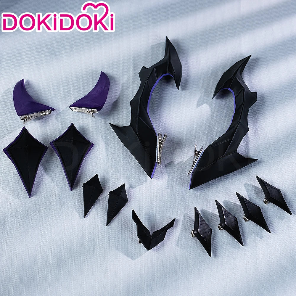 Varka Durin Rerir Wig Genshin Impact Song Of The Welkin Moon Dokidoki Knights Favonius Halloween Horn Cosplay - 18cm
