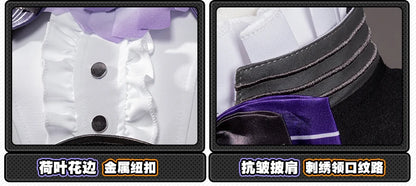 Zenless Zone Zero Vivian Cosplay Costume Wig Dress Uniform Headwear Mockingbird Carnival Halloween Party for Women Girls Props