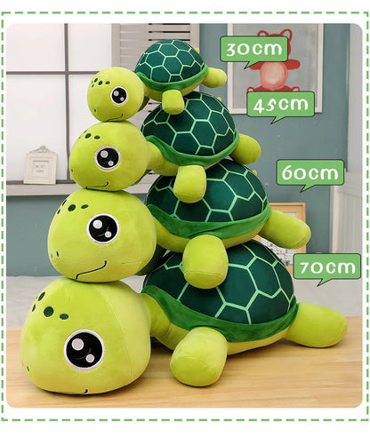 30-70cm Lovely Big Eyes Tortoise Plush Doll Toy Kawaii Soft Stuffed Animal Cushion Cartoon Small Sea Turtles Dolls for Kids Gift