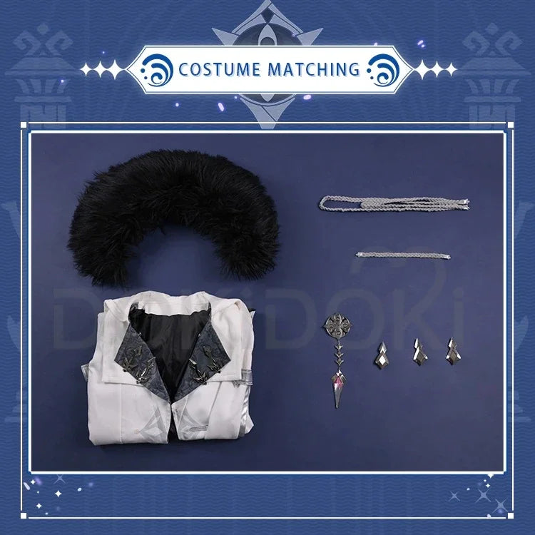 Columbina Genshin Impact Fatui Harbinger Women’s Cosplay Costume Cloak Christmas Dokidoki-Sr - Only / S / PRE-SALE