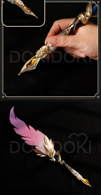 Trailblazer Stelle Caelus Luminous Magic Pen Cosplay Props Game Honkai: Star Rail DokiDoki HSR Feather Pen Cosplay Accessory