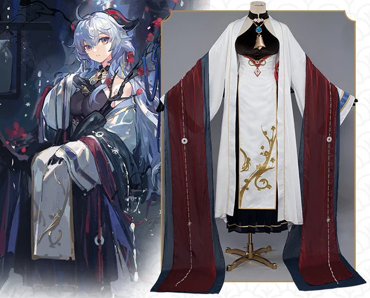 LAST BATCH UWOWO Genshin Impact Fanart Ganyu Cosplay Chinese Style Dress Traditional Clothing Liyue Cosplay Costume Cos Cosplay
