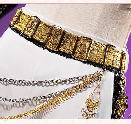 【Last Batch】IN STOCK Zoeyy Miraa Rumii Cosplay Costume【XS-3XL】DokiDoki-N Golden Costume Zoeyy Miraa Rumii Cosplay Plus Size